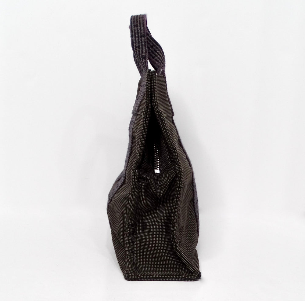 Hermes Grey Herline Cloth Mini Tote Bag circa 1990-2000