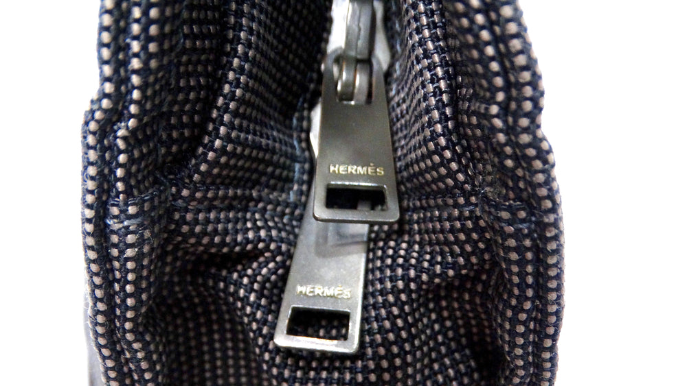 Hermes Grey Herline Cloth Mini Tote Bag circa 1990-2000