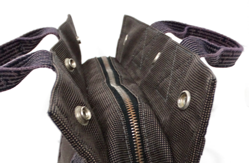 Hermes Grey Herline Cloth Mini Tote Bag circa 1990-2000