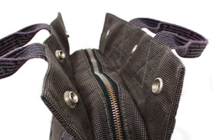 Hermes Grey Herline Cloth Mini Tote Bag circa 1990-2000