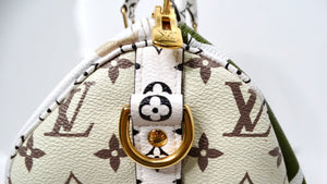 Louis Vuitton Monogram Green & White Bondouliere Speedy Tote Bag
