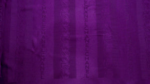 Chanel Dark Purple Monogram Logo Print Silk Scarf circa 1980s