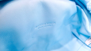Balenciaga Veneta Chenille Mini Wave Sky Blue Pouch Clutch