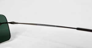1990s Giorgio Armani Rectangular Rimless Shield Metal Sunglasses