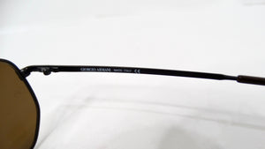 1990s Giorgio Armani Brown Tinted & Gold-Tone Metal Sunglasses