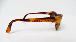 1990s Emporio Armani Brown Tortoise Wayfarer Sunglasses