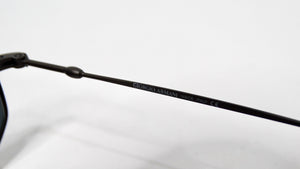1990s Giorgio Armani Geometric Black Metal Frame Tinted Sunglasses