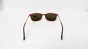 1990s Giorgio Armani Red Tortoise Wayfarer Gold-Tone Metal Sunglasses