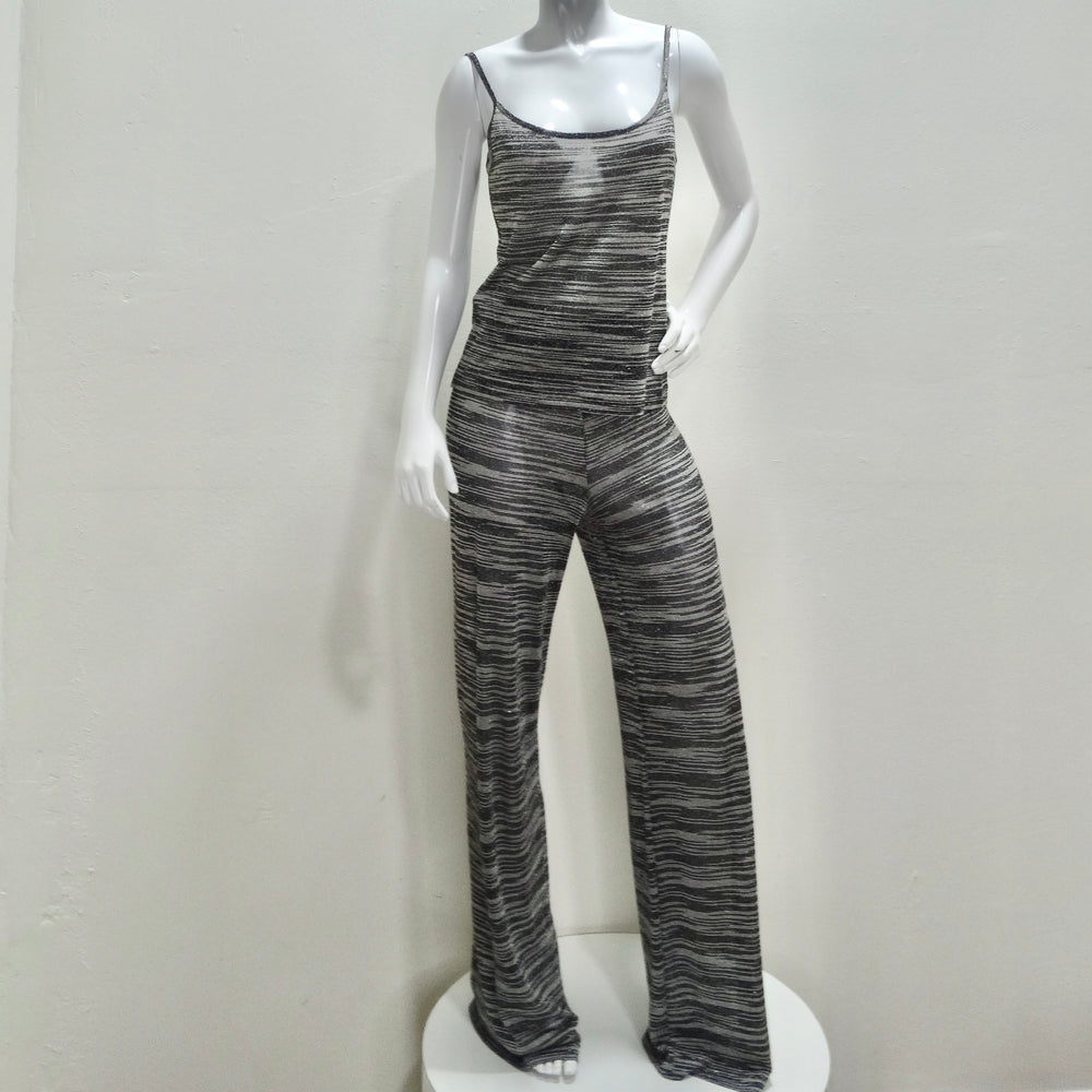 Missoni Neiman Marcus Silver and Black Three Piece Lounge Outfit Set