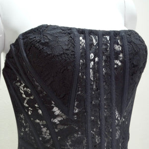 Dolce & Gabbana Lace Panelled Corset Top