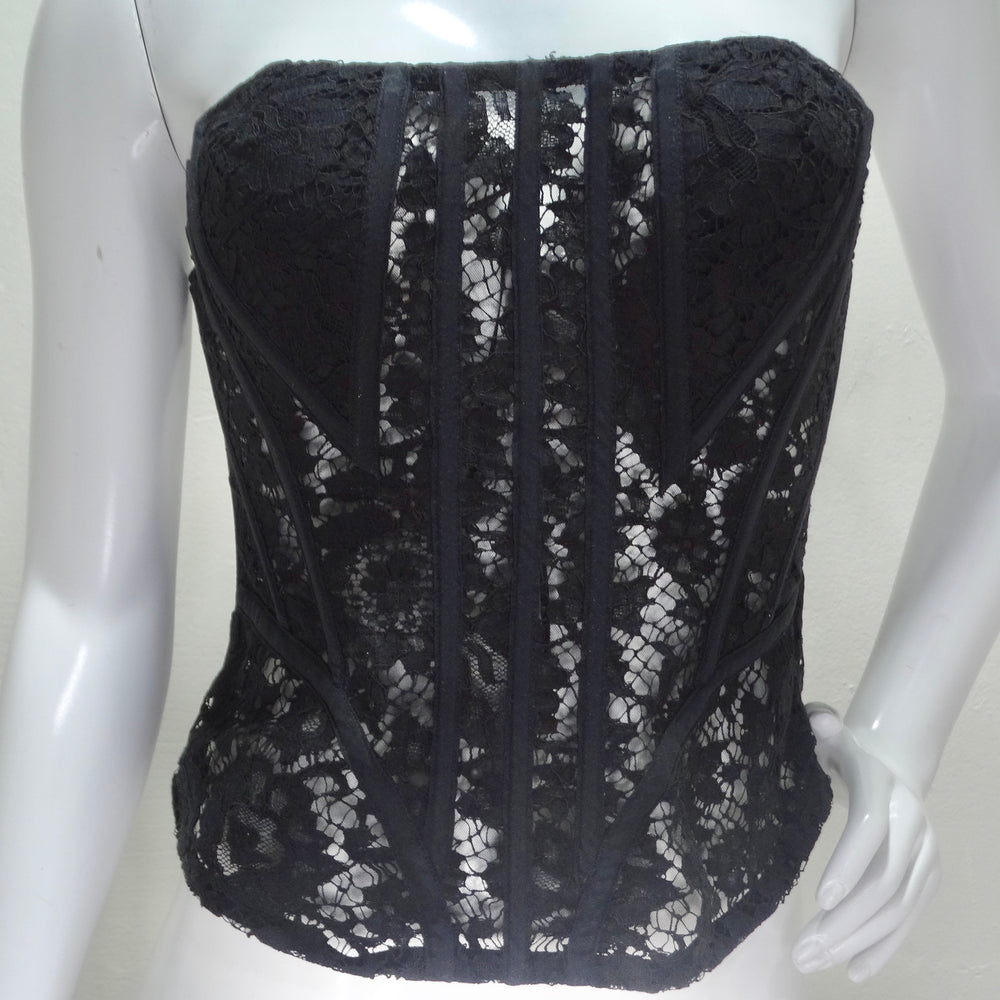 Dolce & Gabbana Lace Panelled Corset Top – Vintage by Misty