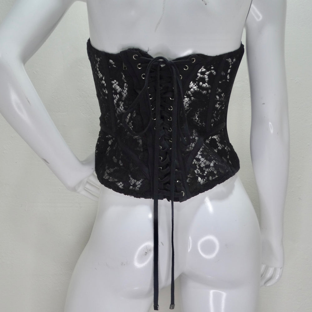 Dolce & Gabbana Lace Panelled Corset Top – Vintage by Misty