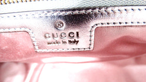 Gucci Pink Iridescent Nappa Chevron Matelasse GG Shoulder Bag