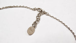 Christian Dior Colorful Logo Charm Double-Strand Chain Necklace