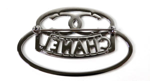 Chanel Crystal Silver-Tone Hat Brooch 2017