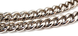 Chanel Resin Interlocking CC Padlock Silver-Tone Chainlink Necklace 2014
