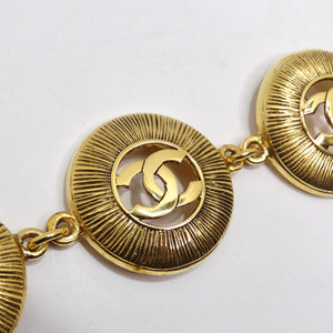 Chanel 1980s Logo Medallion Necklace