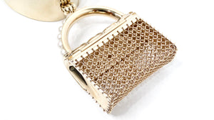 Chanel Gold-Tone Purse Charm Cuff Bracelet 2021