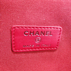 Chanel Silver Leather Gabrielle Clutch