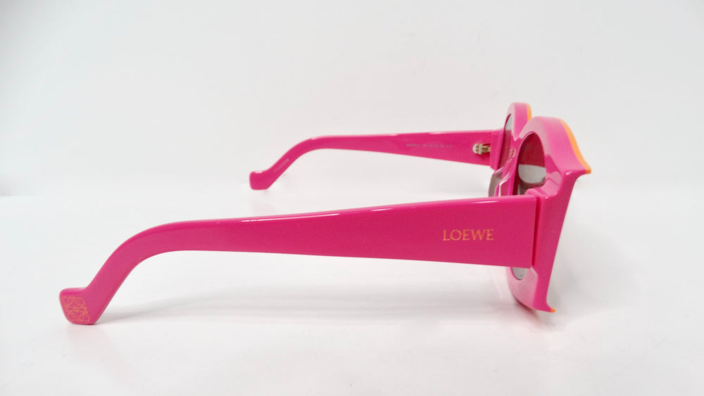 Loewe x Paula Ibiza Oversized Pink & Orange Sunglasses