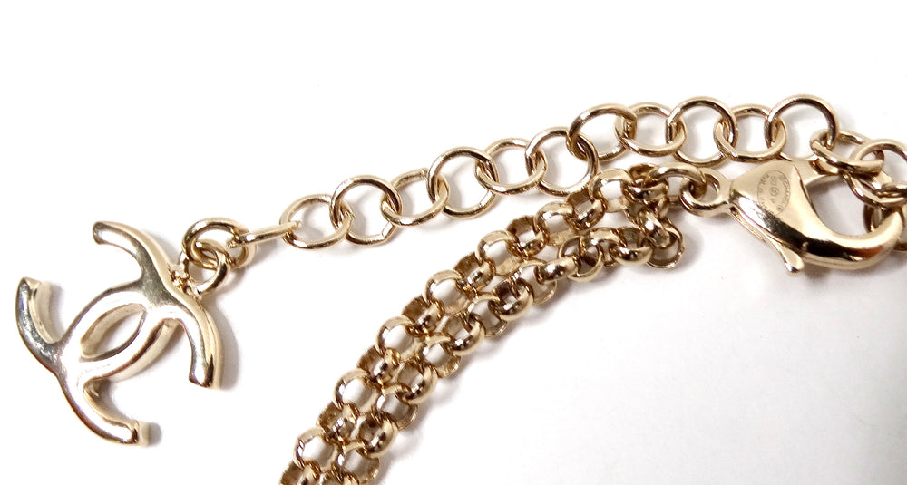 Chanel Interlocking CC Heart Link Bracelet Or Anklet 2022