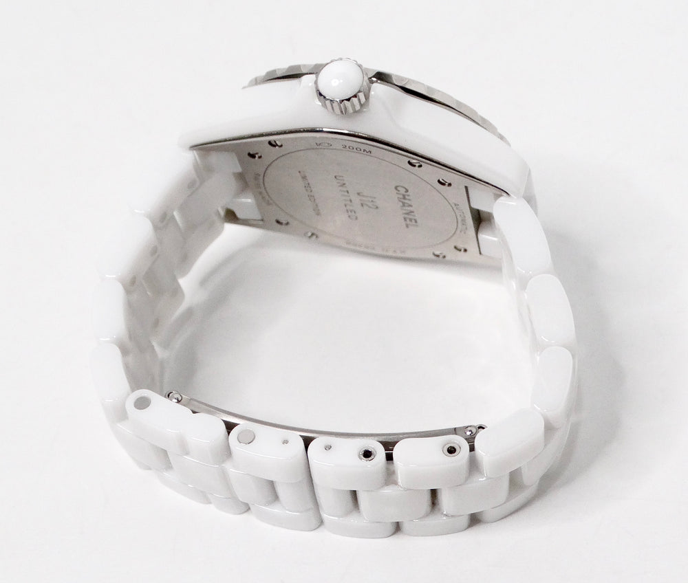 Chanel J12 Untitled Limited Edition White Automatic 38mm Wrist Watch