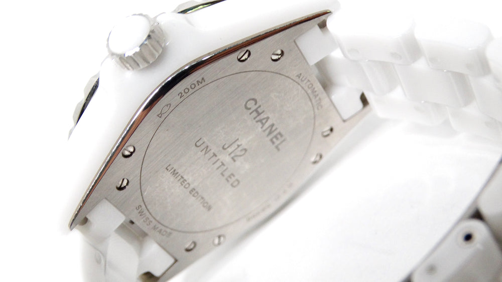 Chanel J12 Untitled Limited Edition White Automatic 38mm Wrist Watch