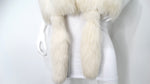 Cream Fox Fur Stole Scarf circa 1980s