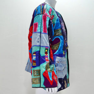 1980s La Colección Judith Roberts Patchwork Jacket