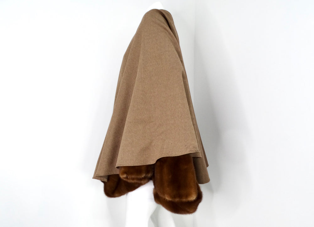 Christian Dior Custom Made 1 of 1 Russian Sable Fur Shawl circa 1980s