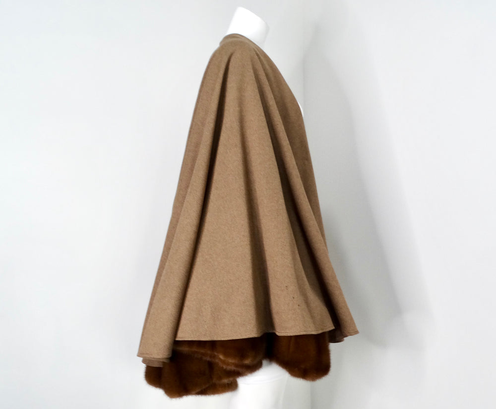 Christian Dior Custom Made 1 of 1 Russian Sable Fur Shawl circa 1980s