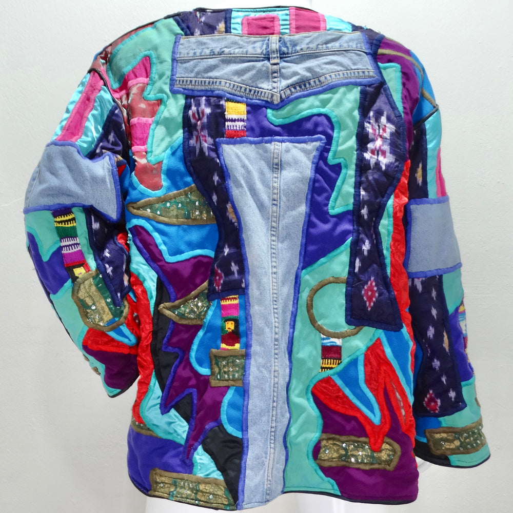 1980s La Colección Judith Roberts Patchwork Jacket