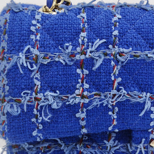 CHANEL Blue and Beige Vinyl Patchwork Shoulder Bag – Vintage by Misty