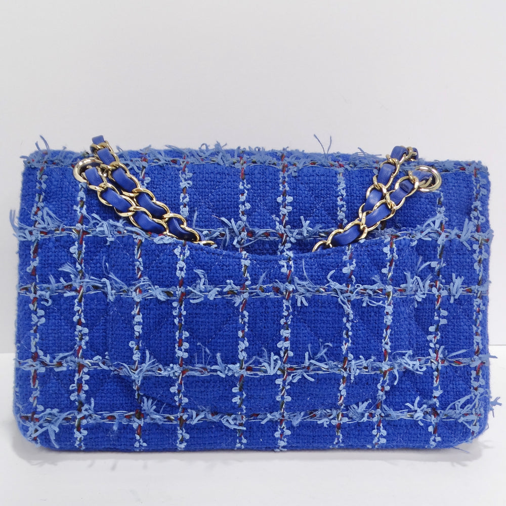 Chanel Blue Tweed Quilted Small Classic Flap Bag – Vintage by Misty