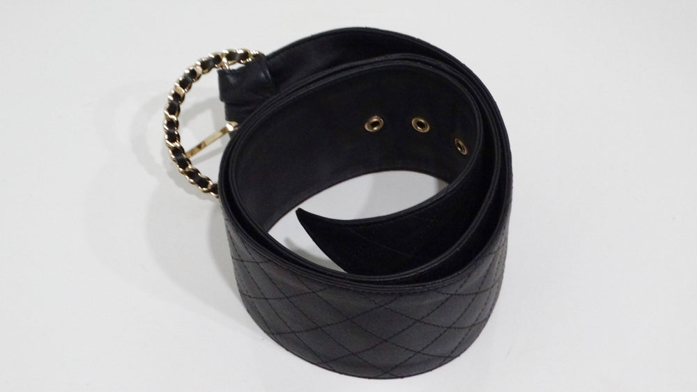 Chanel Quilted Lambskin Belt