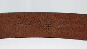 Burberry Brown Leather Belt