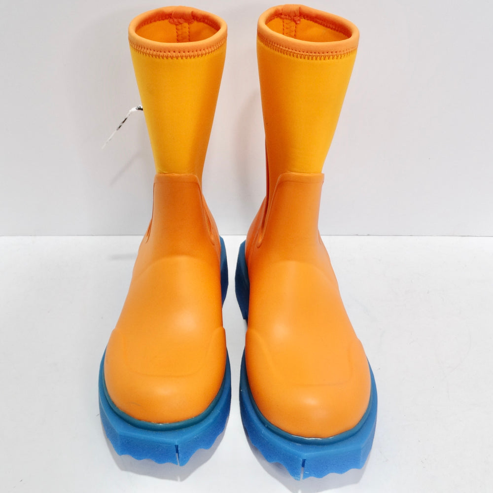 Orange and blue boots Clearance