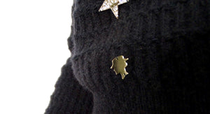 Chanel Black Coco Neige Lucky Charms Cashmere & Wool Blend Sweater 2018