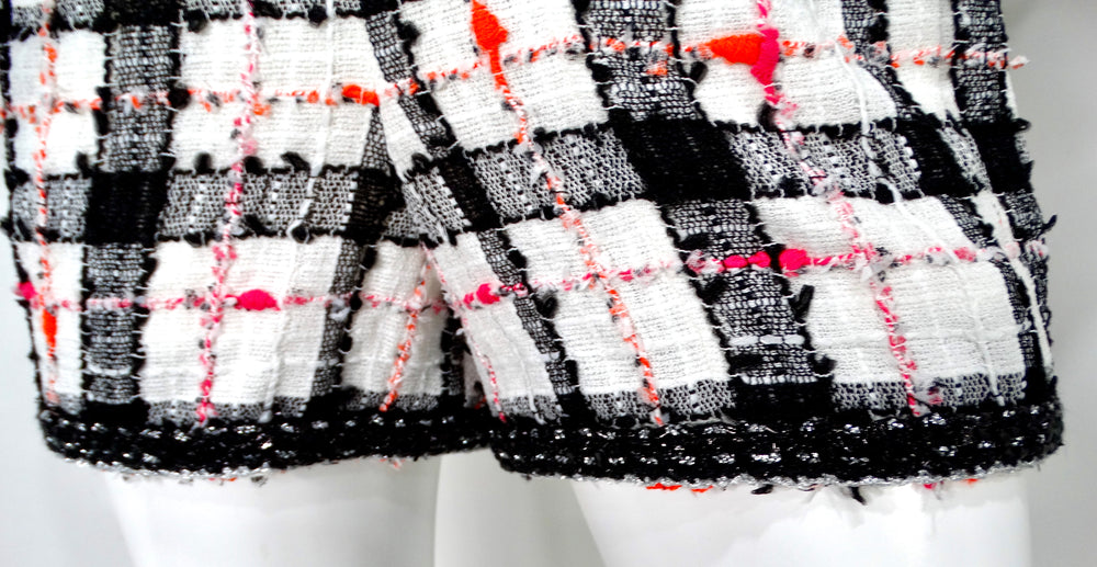 Chanel Checkered Double-Breasted Boucle Tweed Jacket Jumpsuit 2020