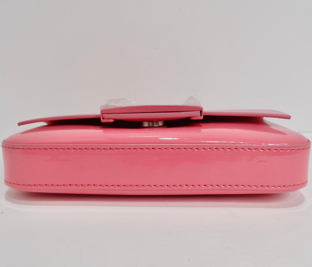 Mini Leather Pouch in Pink - Fendi
