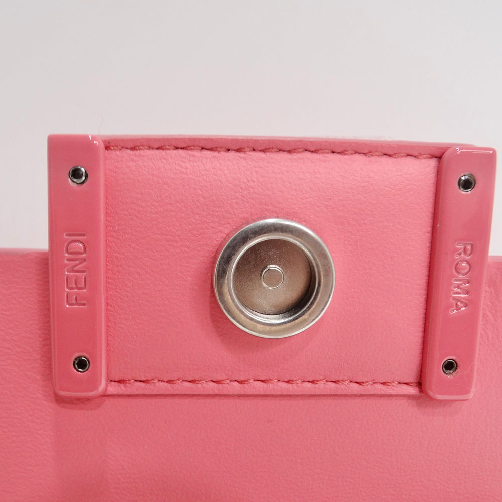 Fendi Baguette Silk Phone Pouch Women's Pink