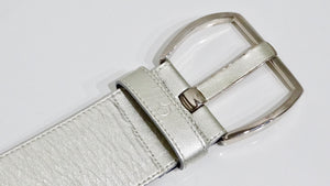 Dismero Patent Champagne Leather Belt