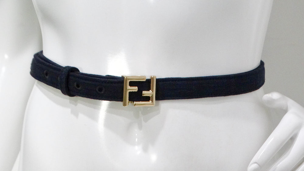 Fendi Logo Two-Toned Belt