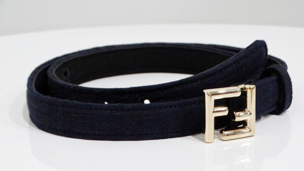 Fendi Logo Two-Toned Belt