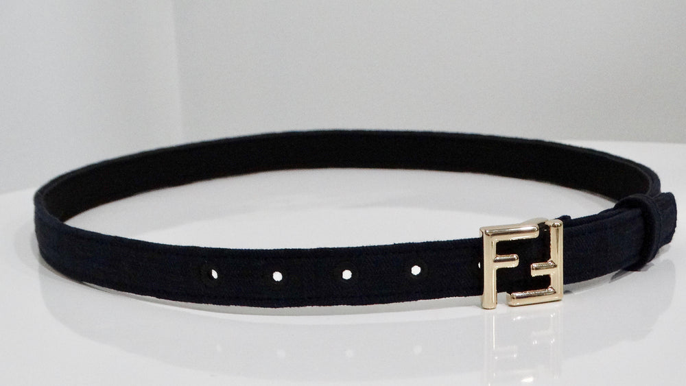 Fendi Logo Two-Toned Belt