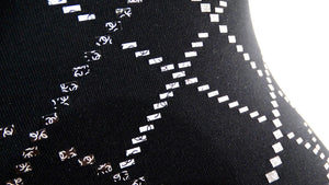 Chanel Black & White Neoprene Reflective Pants 2020