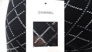 Chanel Black & White Neoprene Reflective Pants 2020