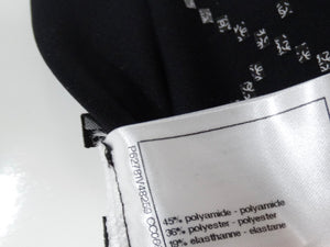 Chanel Black & White Neoprene Reflective Pants 2020