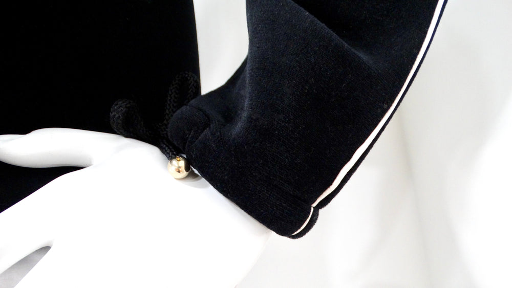 Chanel Coco Neige Velour Drawstring Zip Jacket 2018