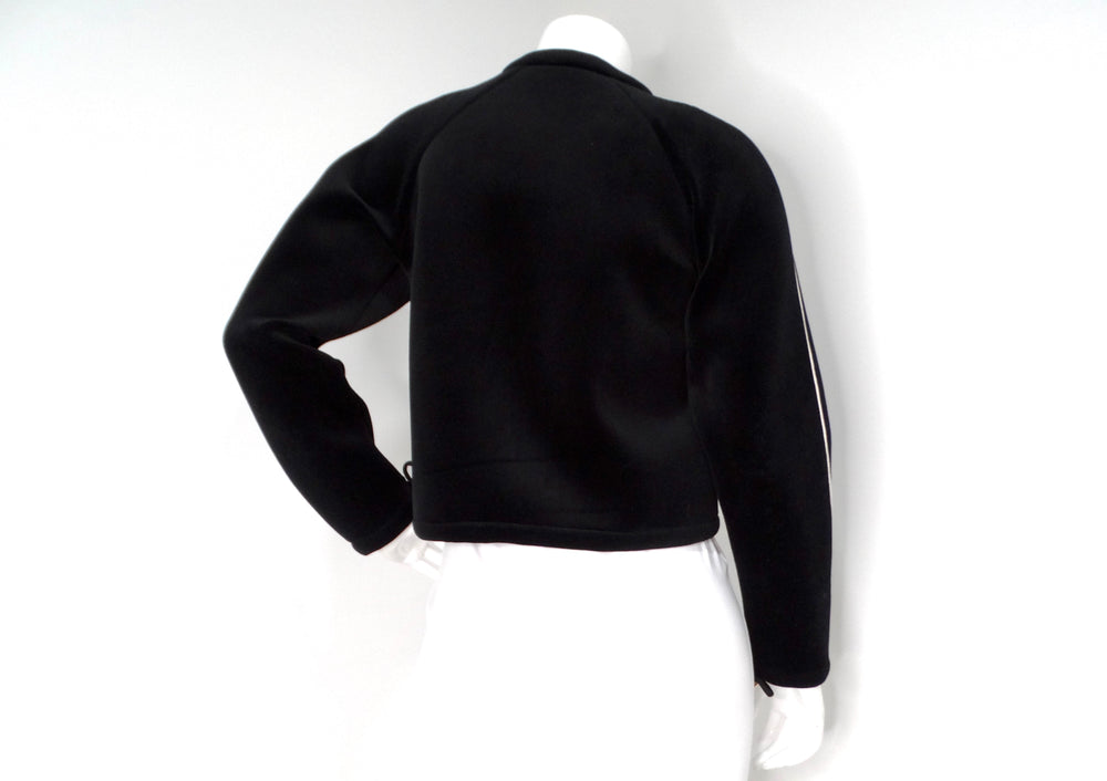 Chanel Coco Neige Velour Drawstring Zip Jacket 2018